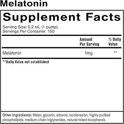 Liposomal Melatonin Liquid by Quick Silver Scientific