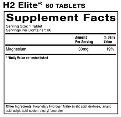 H2 Elite Hydrogen Tablets by Quick Silver Scientific