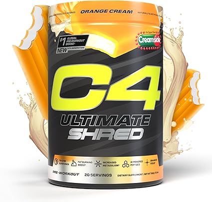 C4 Ultimate Shred Preworkout Orange Creamsicle by Cellucor