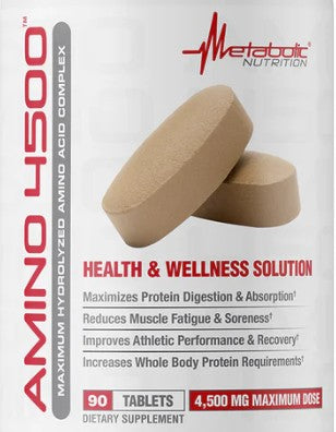 Amino 4500 Tablets by Metabolic Nutrition