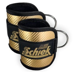 Ankle Cuffs Gold Carbon Fiber by Schiek