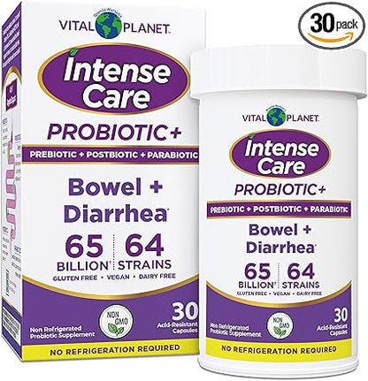 Intense Care Probiotics Bowel+ Diarrhea Formula Capsules by Vital Planet