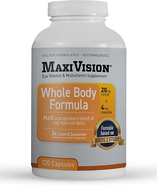 MaxiVision Whole Body Eye & Multivitamin Capsules by Lunovus
