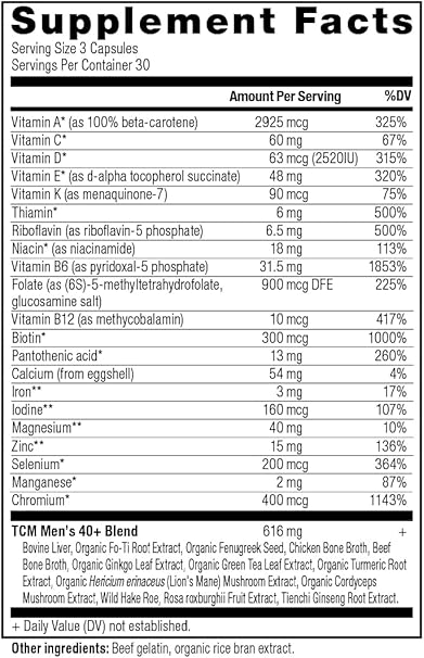 Men's 40+ Multivitamin Capsules by Ancient Nutrition