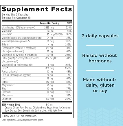 Prenatal Multivitamin Capsules by Ancient Nutrition