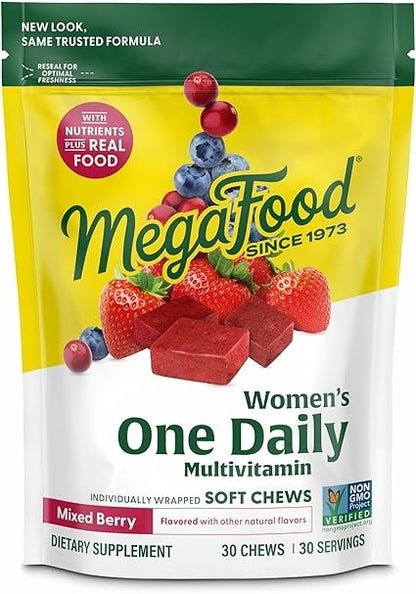 Women's Once Daily Multivitamin Berry Soft Chews by Megafood