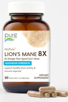 Lion's Mane 8X Capsules by Pure Essence Labs