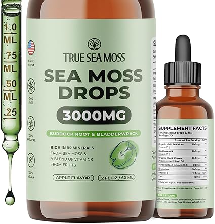 Liquid Sea Moss Apple Flavor by True Sea Moss