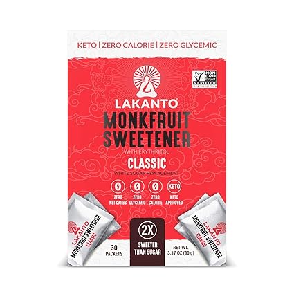 Monkfruit Sweetener Packets by Lakanto