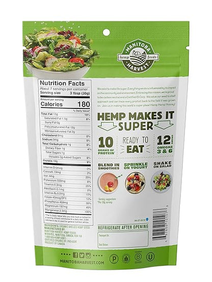 Organic Shelled Hemp Seed Hearts by Manitoba Harvest