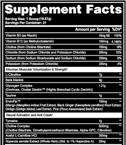 InHuman Void PreWorkout Powder Purple Haze by After Dark