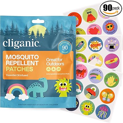 Mosquito Repellent Patches for Kids by Cliganic