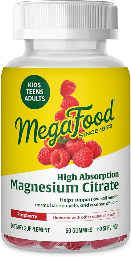 Magnesium Citrate Raspberry Gummies by MegaFood