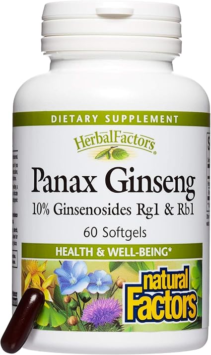 Panax Ginseng Softgels by Natural Factors