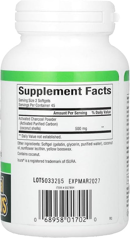 Activated Charcoal Softgels by Natural Factors