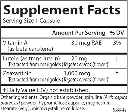 Lutein & Greens Capsules by Carlson