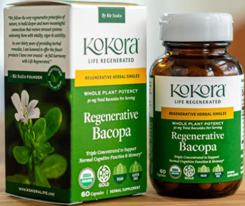 Regenerative Organic Bacopa Capsules by Kokora