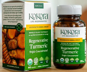 Regenerative Organic Turmeric Capsules by Kokora