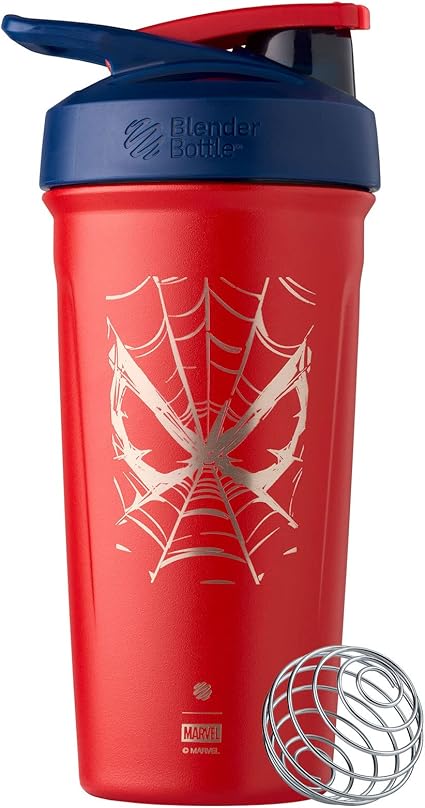 Stainless Steel Spiderman Web Shaker Cup by Blender Bottle