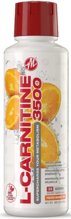 Liquid L-Carnitine 3500 Frozen Orange Pop by Metabolic Nutrition