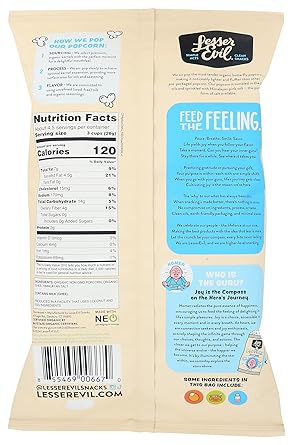 Organic Popcorn Oh My Ghee Flavored by Lesser Evil