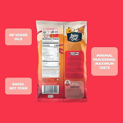 Space Balls Organic Pizza Flavored Corn Puffs by Lesser Evil