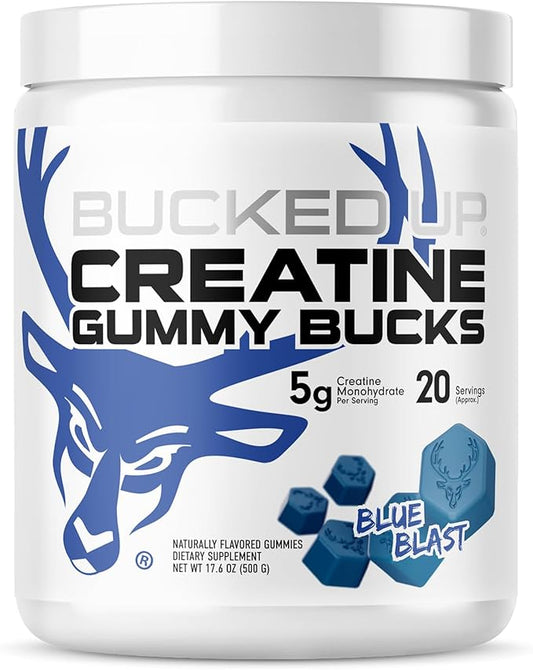 Creatine Gummy Bucks Blue Blast by Bucked Up