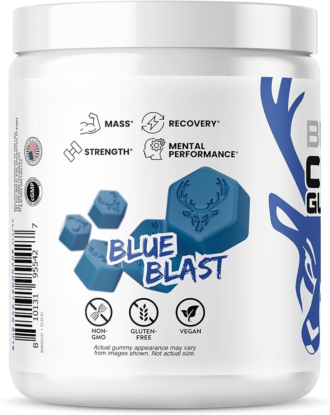 Creatine Gummy Bucks Blue Blast by Bucked Up