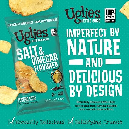Kettle Potato Chips Salt And Vinegar by Uglies
