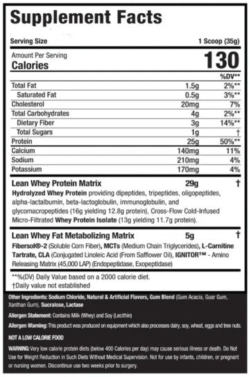 Lean Whey 1lb Snickerdoodle by Muscle Sport