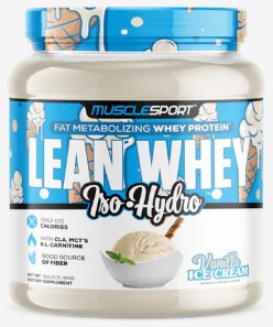 Lean Whey 1lb Vanilla Ice Cream by Muscle Sport