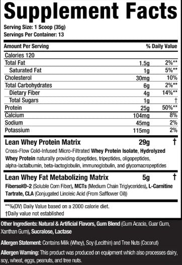 Lean Whey 1lb Vanilla Ice Cream by Muscle Sport