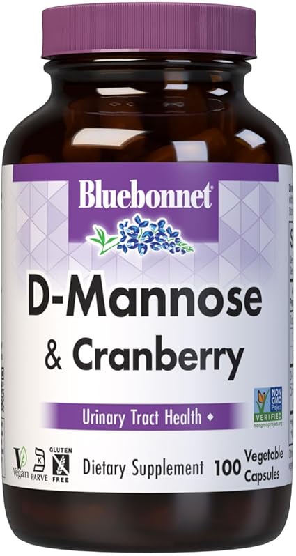 D-Mannose & Cranberry Capsules by Bluebonnet