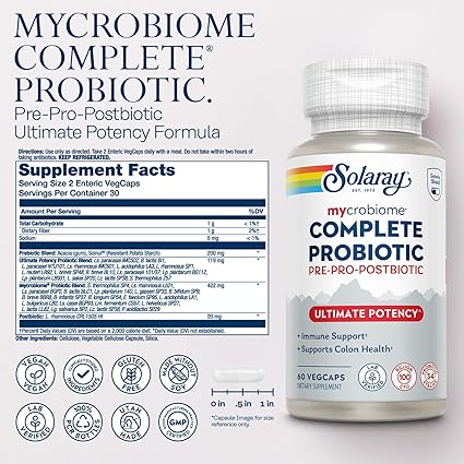 Complete Probiotic Capsules by Solaray