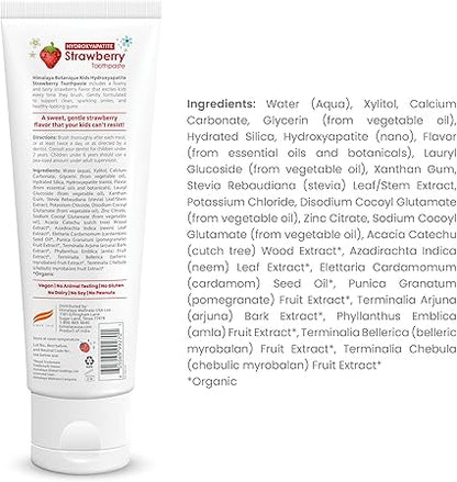 Kids Hydroxyapaptite Strawberry Toothpaste by Himalaya