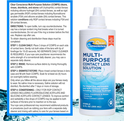 Multi Purpose Contact Lens Solution by Clear Conscience