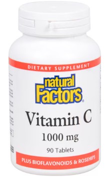 Vitamin C 1000mg with Rose Hips Tablets by Natural Factors
