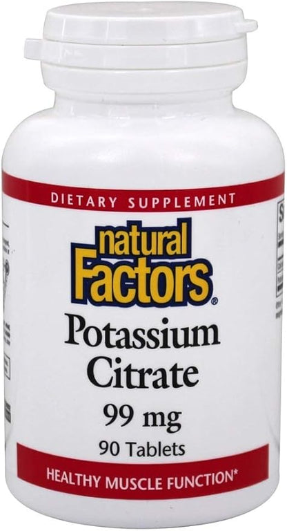 Potassium Citrate 99mg Tablets by Natural Factors