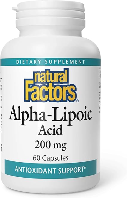 Alpha Lipoic Acid 200mg Capsules by Natural Factors