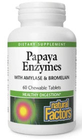 Papaya Enzymes Chewabe Tablets by Natural Factors