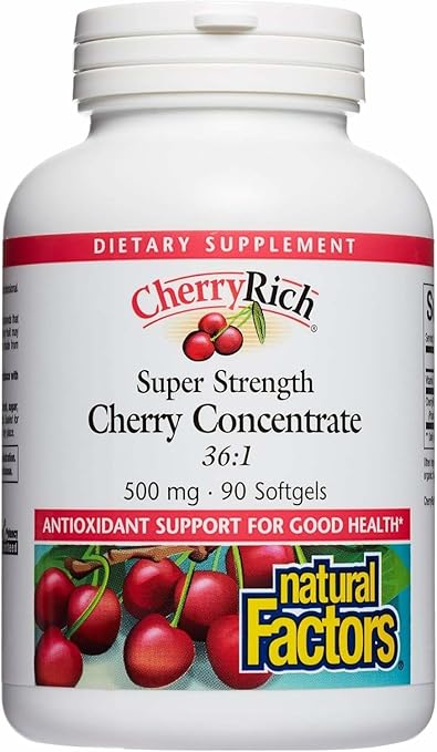 Super Strength Cherry Concentrate Softgels by Natural Factors