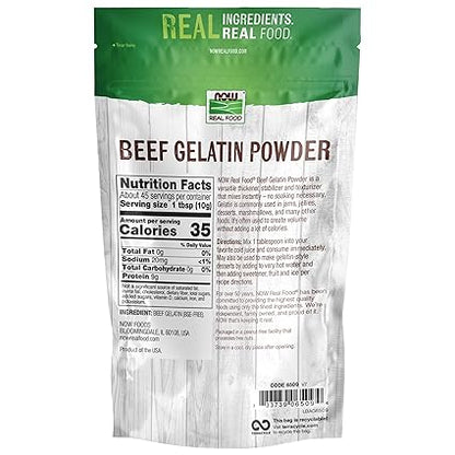 Beef Gelatin Powder by Now Foods