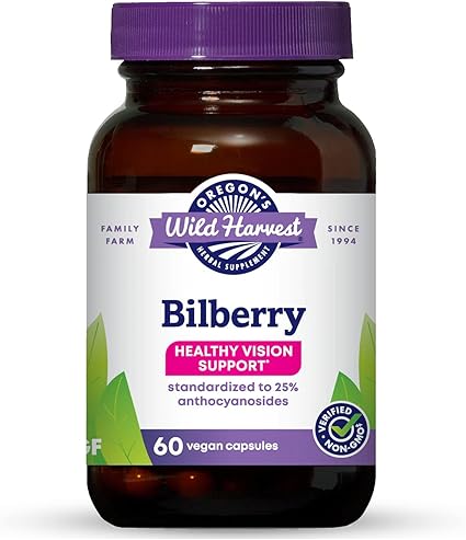Bilberry Capsules by Wild Harvest