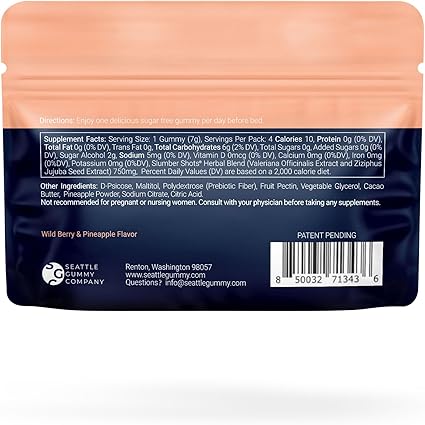 Slumber Shots Gummies without melatonin