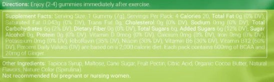 Recover Post Workout Gummies Apple Ginger by Seattle Gummy Company