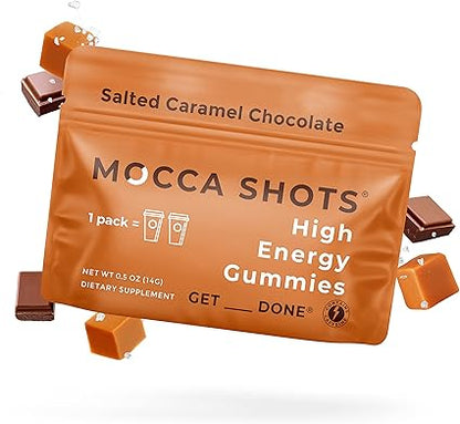 Mocca Shots Gummies Salted Caramel Chocolate by Seattle Gummy Company
