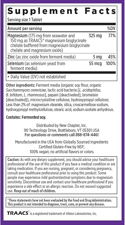 Magnesium Selenium Zinc Tablets by New Chapter