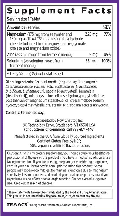 Magnesium Selenium Zinc Tablets by New Chapter