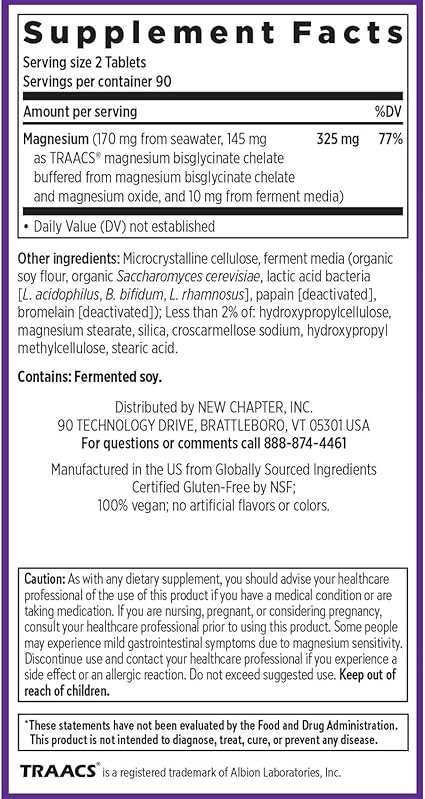 Magnesium Complex Tablets by New Chapter