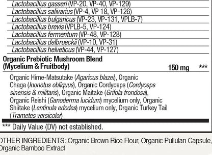 Organic Flora Senior Daily Pre & Probiotic Capsules by Vital Planet